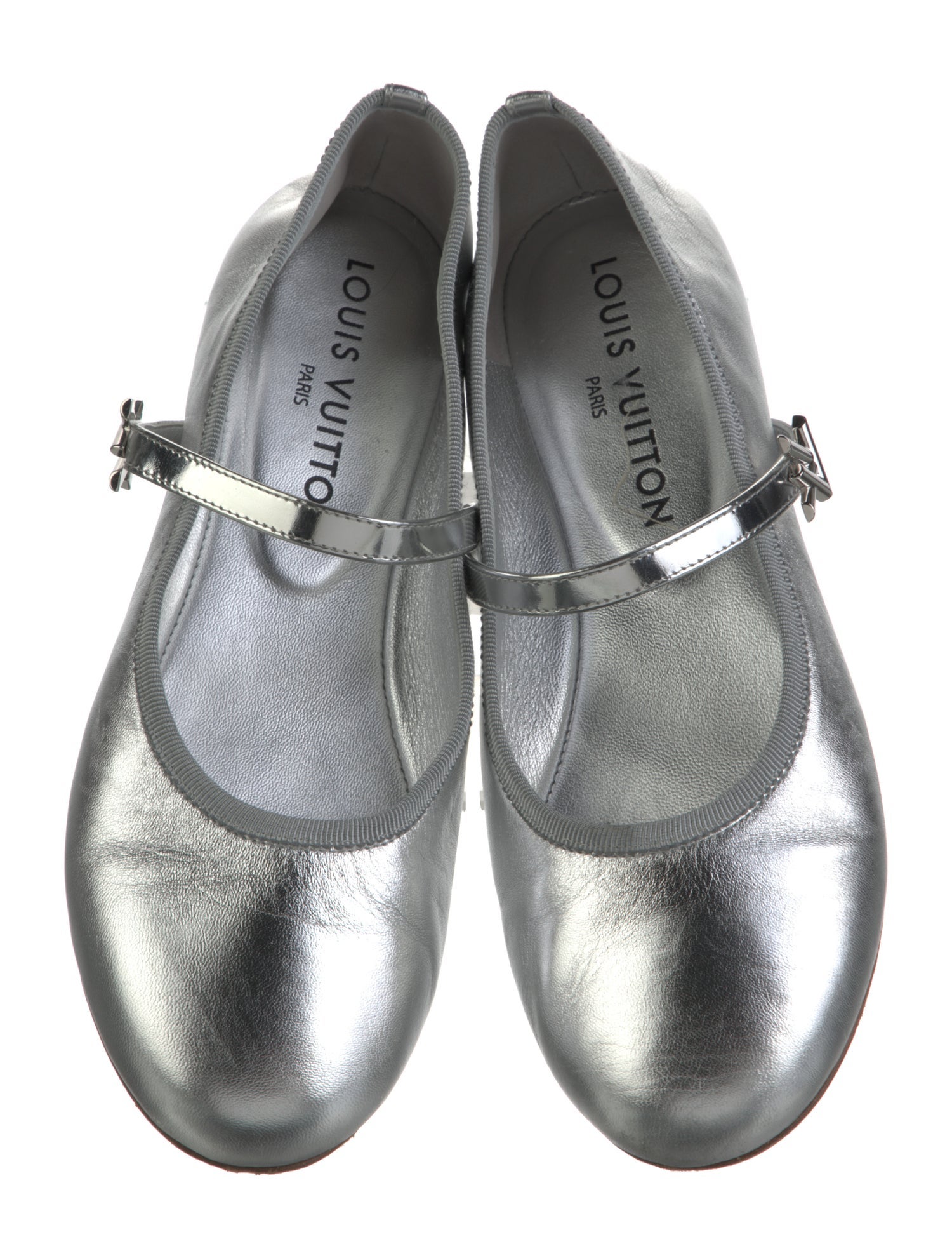 Louis Vuitton Leather Mary Jane Flats